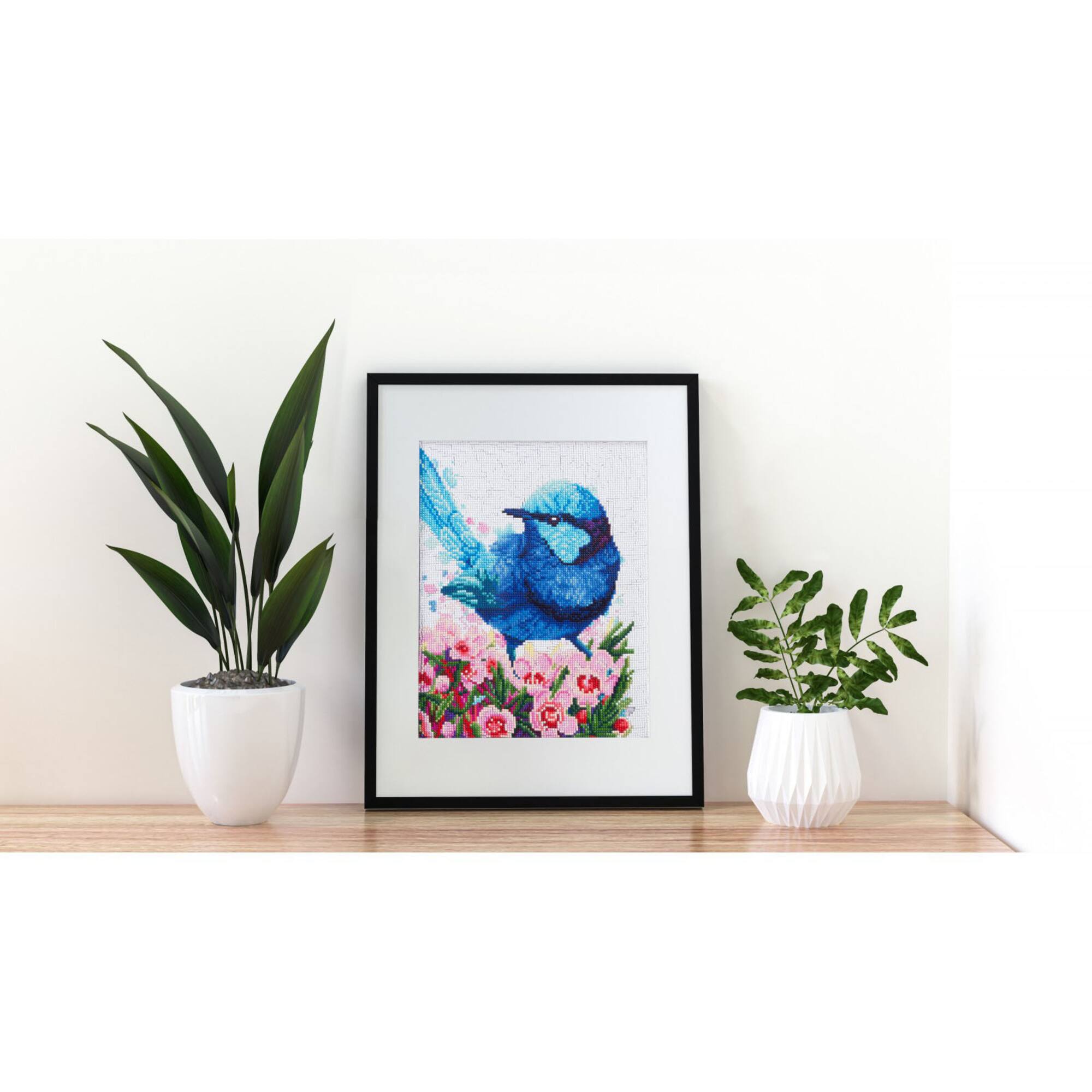 Diamond Dotz® Intermediate Splendid Fairy Wren Diamond Painting Kit